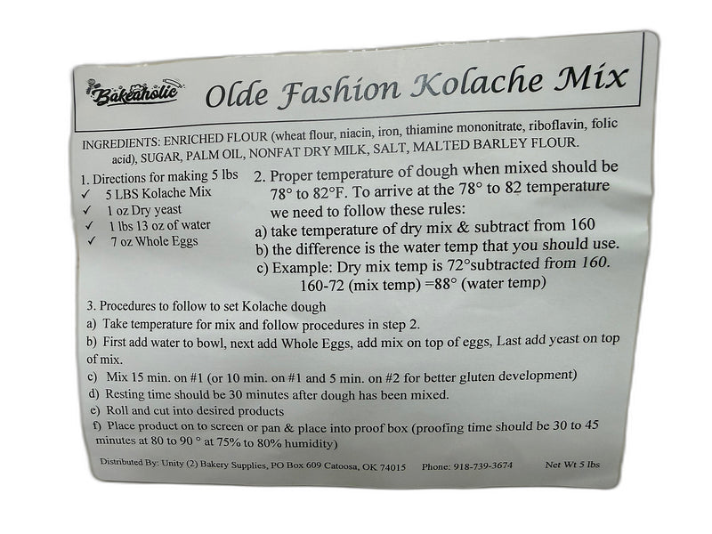 Sample Bakeaholic Olde Fashion Kolache Mix