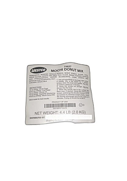 Westco Professional Mochi Donut Mix 1 60 ounce bag (4.4 lbs - estimated yield 12 dozen) Bakery Wholesalers