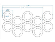 Rotary Round (NOT HEX) Donut Cutter for Machine Use (Custom Size) Bakery Wholesalers