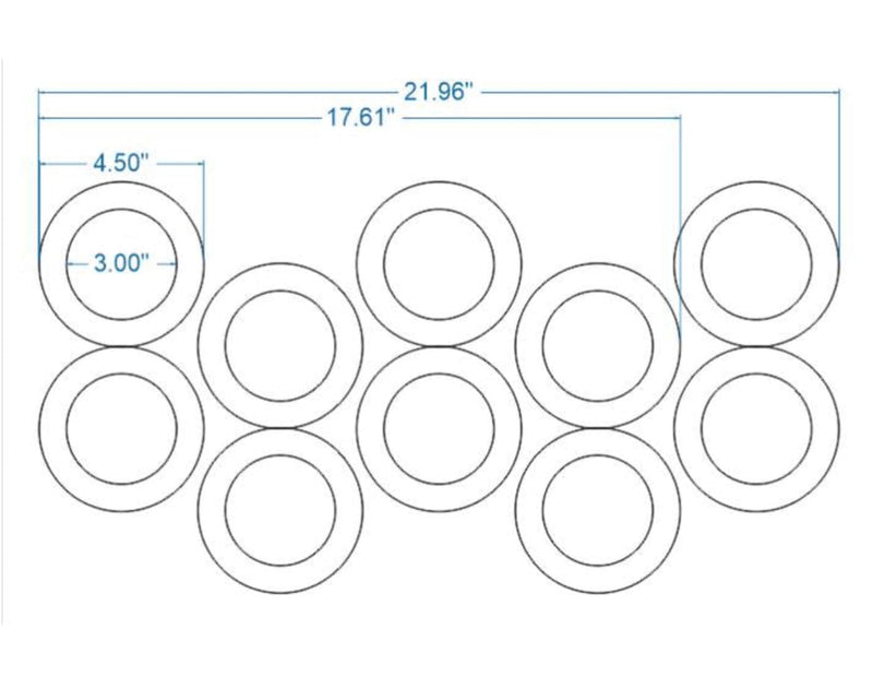 Rotary Round (NOT HEX) Donut Cutter for Machine Use (Custom Size) Bakery Wholesalers