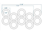Rotary Round (NOT HEX) Donut Cutter for Machine Use (Custom Size) Bakery Wholesalers