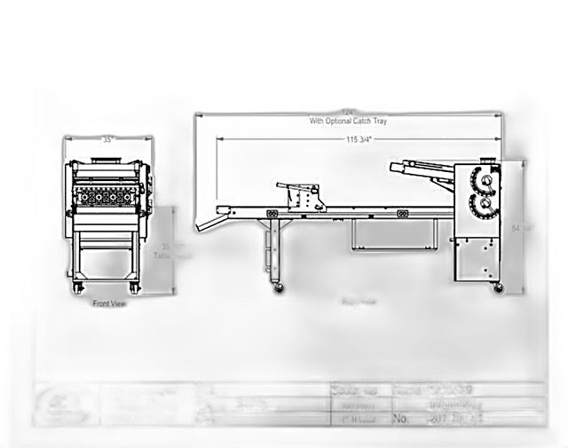 LVO SM224-9 Donut Production Table Sheeter Right to Left Production Bakery Wholesalers
