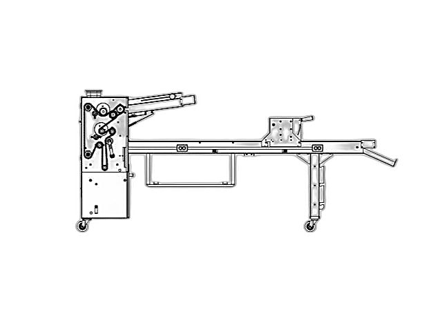 LVO SM224-9 Donut Production Table Sheeter Left to Right Production Bakery Wholesalers