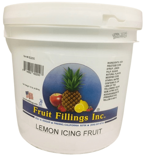 Lemon Icing Fruit by Fruit Filling Inc. (Organic) Bakery Wholesalers