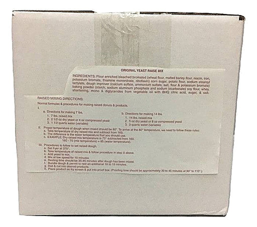 Red Label Raised Donut Mix-35 lbs. Bakery Wholesalers