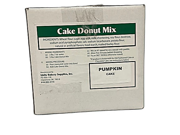 Pumpkin Spice Cake Donut Mix 35# box for orders under 200 pounds (Seasonal) Bakery Wholesalers