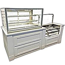 Federal Industries (ITD6026)-Non-Refrigerated- 60" Counter Case w/Straight Glass 120V - Bakery Wholesalers