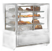 Federal Industries (ITDSS6034-B18)-Non-Refrigerated-(Sliding Doors on Front) 48" x 52"(H) Self Service Case w/Straight Glass 120V (Copy) - Bakery Wholesalers