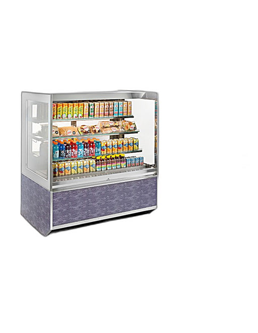 Federal Industries (ITRSS6034-B18)-Italian Series Refrigerated- 60" x 52"(H) Self Service Open Air Case w/ Two Shelves 208-240V - Bakery Wholesalers