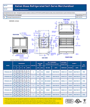 Federal Industries (ITRSS6026-B18)-Italian Series Refrigerated- 60" Self Service Open Air Case w/ Two Shelves 208-240V - Bakery Wholesalers