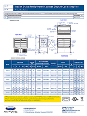 Federal Industries (ITD4826)-Non-Refrigerated- 48" Counter Case w/Straight Glass 120V - Bakery Wholesalers