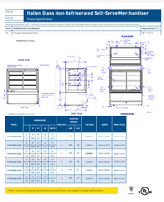 Federal Industries (ITDSS6034-B18)-Non-Refrigerated-(Sliding Doors on Front) 48" x 52"(H) Self Service Case w/Straight Glass 120V (Copy) - Bakery Wholesalers