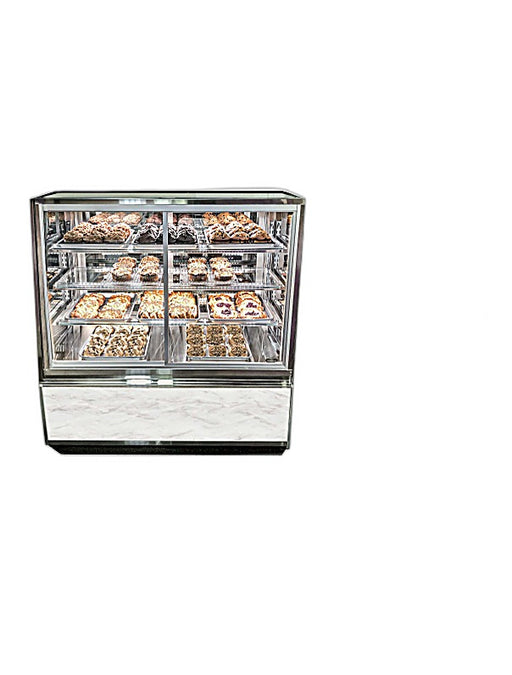 Federal Industries (ITDSS6034-B18)-Non-Refrigerated-(Sliding Doors on Front) 48" x 52"(H) Self Service Case w/Straight Glass 120V (Copy) - Bakery Wholesalers