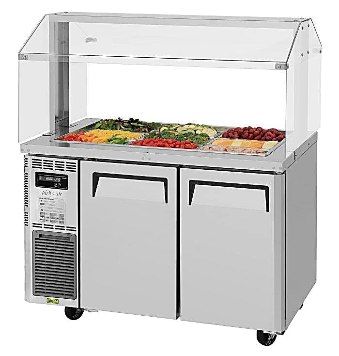 Turbo Air JBT-48-N 47" Stainless Steel Refrigerated Buffet Display Table - Donut-Equipment.com