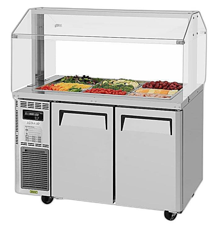 Turbo Air JBT-48-N 47" Stainless Steel Refrigerated Buffet Display Table - Donut-Equipment.com