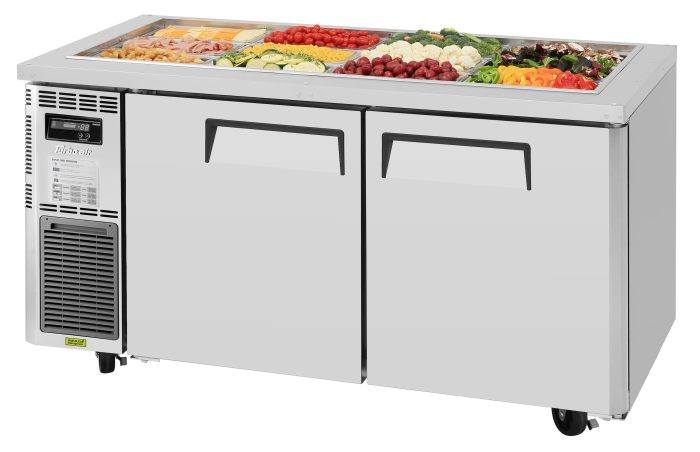 Turbo Air JBT-60-N 59" Stainless Steel Refrigerated Buffet Display Table - Donut-Equipment.com