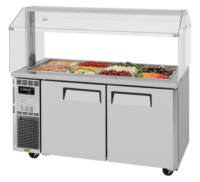 Turbo Air JBT-60-N 59" Stainless Steel Refrigerated Buffet Display Table - Donut-Equipment.com