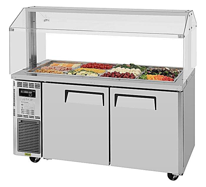 Turbo Air JBT-60-N 59" Stainless Steel Refrigerated Buffet Display Table - Donut-Equipment.com