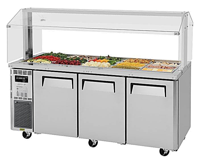 Turbo Air JBT-72-N 71" Stainless Steel Refrigerated Buffet Display Table - Donut-Equipment.com