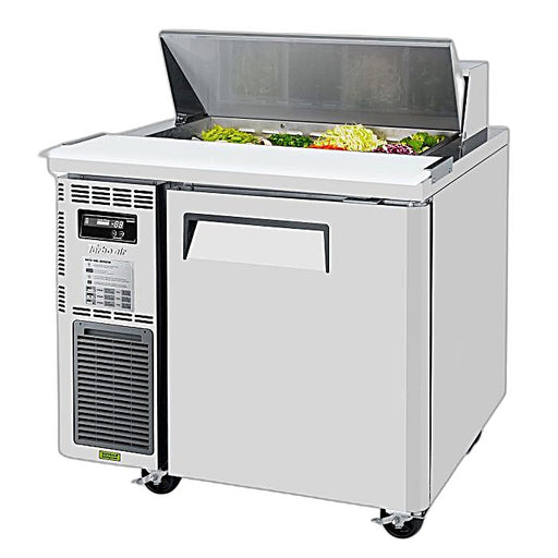 Turbo Air JST-36-N 36" 1 Door Side Mount Compressor Refrigerated Sandwich Prep Table - Donut-Equipment.com