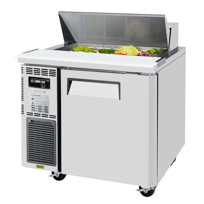 Turbo Air JST-36-N 36" 1 Door Side Mount Compressor Refrigerated Sandwich Prep Table - Donut-Equipment.com