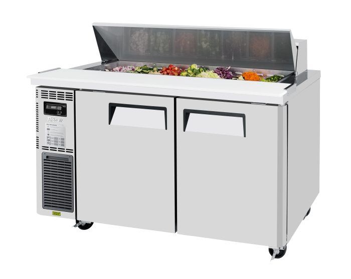 Turbo Air JST-60-N 60" 2 Door Side Mount Compressor Refrigerated Sandwich Prep Table - Donut-Equipment.com