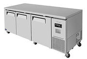 Turbo Air JUR-93D-N J Series 93" Extra Deep Undercounter Refrigerator w/ 3 Drawers & Side Mounted Compressor - Donut-Equipment.com