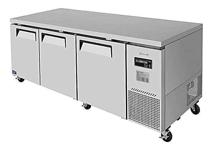 Turbo Air JUR-93D-N J Series 93" Extra Deep Undercounter Refrigerator w/ 3 Drawers & Side Mounted Compressor - Donut-Equipment.com