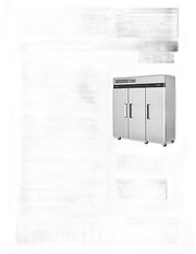 Turbo Air M3R72-3-N M3 Series 78" Solid Door Stainless Steel Reach-In Refrigerator - Bakery Wholesalers
