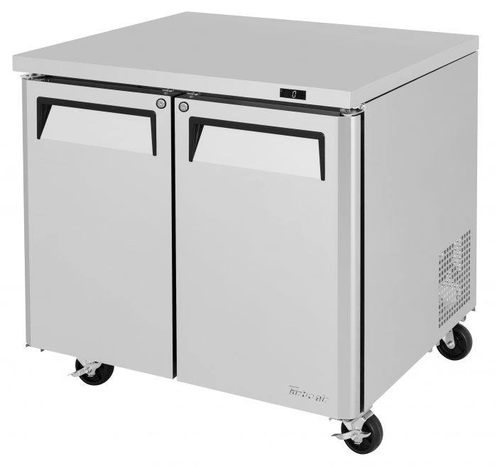 Turbo Air MUF-36-N 36 1/4" W Undercounter Freezer w/ 1 Section & 2 Solid Doors - Bakery Wholesalers