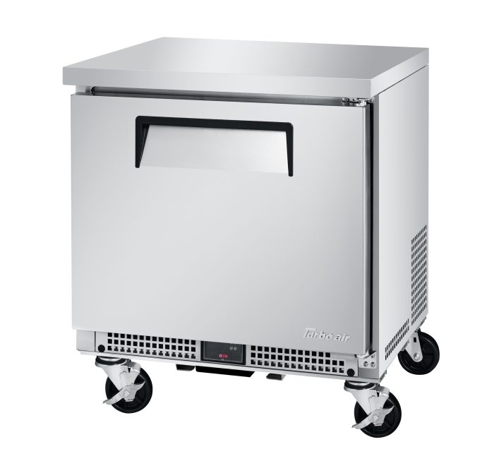 Turbo Air MUR-27S-N6 M3 Series 27" Shallow Depth Undercounter Refrigerator w/ 1 Section & Solid Door - Bakery Wholesalers