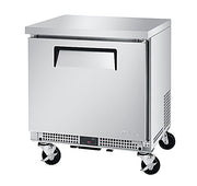 Turbo Air MUR-27S-N6 M3 Series 27" Shallow Depth Undercounter Refrigerator w/ 1 Section & Solid Door - Donut-Equipment.com
