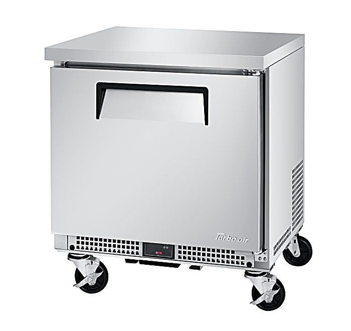 Turbo Air MUR-27S-N6 M3 Series 27" Shallow Depth Undercounter Refrigerator w/ 1 Section & Solid Door - Donut-Equipment.com