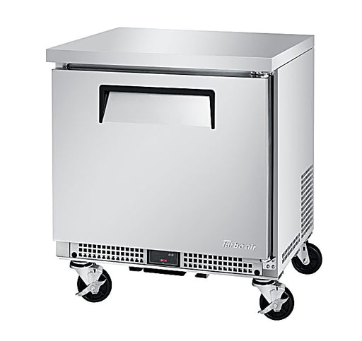 Turbo Air MUR-27S-N6 M3 Series 27" Shallow Depth Undercounter Refrigerator w/ 1 Section & Solid Door - Donut-Equipment.com