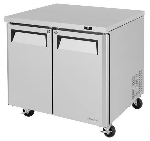 Turbo Air MUR-36-N6 36 1/4" W Undercounter Refrigerator w/ 1 Section, 2 Solid Doors & Hydrocarbon Refrigerant - Bakery Wholesalers