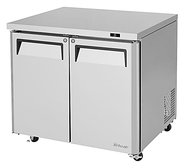 Turbo Air MUR-36L-N6 36 1/4" W Undercounter Refrigerator w/ 1 Section, 2 Solid Doors - Donut-Equipment.com