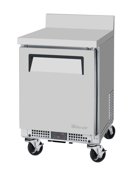 Turbo Air MWR-20S-N6 M3 Series 20" Shallow Depth Undercounter Worktop Refrigerator w/ (1) Section, 1 Solid Door - Bakery Wholesalers