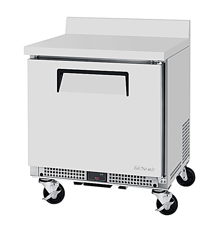 Turbo Air MWR-27S-N6 M3 Series 27" Shallow Depth Undercounter Worktop Refrigerator w/ (1) Section, 1 Solid Door - Donut-Equipment.com