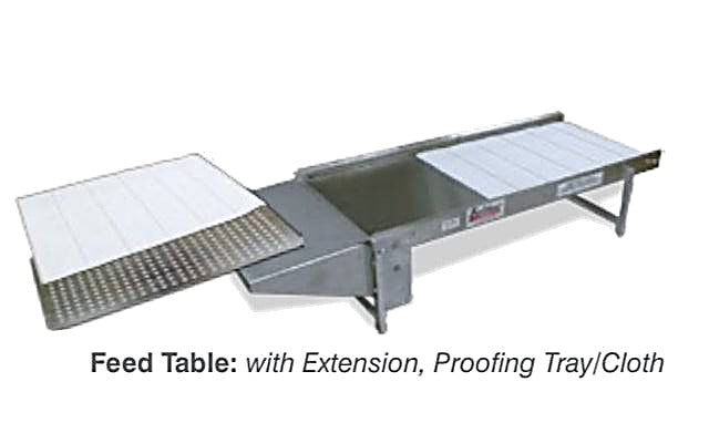 Belshaw Feed Table for Mark VI with 12 Inch Extension for Yeast Raised Donuts Bakery Wholesalers