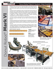 Belshaw Donut Robot® Mark VI (4-1/2" Flight Bar) with Dual Plain Depositor 1-13/16" for Cake Donut Production - Bakery Wholesalers