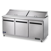 Arctic Air AST72R 72" Two Door Sandwich / Salad Prep Refrigerator Bakery Wholesalers