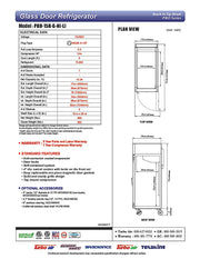 Turbo Air PRO-15R-G-N(-L) 13.34 Cu. Ft. Reach-In One-Section PRO Series Refrigerator - 115 Volts - Donut-Equipment.com