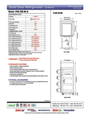 Turbo Air PRO-26R-D4-N, 28 3/4" One Section Reach In Refrigerator - (4) Solid Drawers, 115v - Donut-Equipment.com