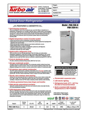 Turbo Air PRO-26R-N 29" Premiere Pro Series Solid Door Reach in Refrigerator - Donut-Equipment.com