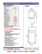 Turbo Air PRO-26R-N 29" Premiere Pro Series Solid Door Reach in Refrigerator - Donut-Equipment.com