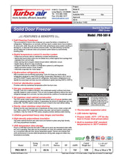 Turbo Air PRO-50F-N 52" Premiere Pro Series Solid Door Reach in Freezer - Donut-Equipment.com