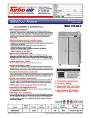 Turbo Air PRO-50F-N 52" Premiere Pro Series Solid Door Reach in Freezer - Donut-Equipment.com