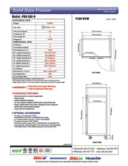 Turbo Air PRO-50F-N 52" Premiere Pro Series Solid Door Reach in Freezer - Donut-Equipment.com