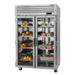Turbo Air PRO-50R-G-N 51 3/4" Two Section Reach In Refrigerator, (2) Hinged Glass Doors, 115v - Donut-Equipment.com