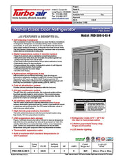 Turbo Air PRO-50R-G-RI-N PRO Series Refrigerator Roll-in Two-section - Donut-Equipment.com